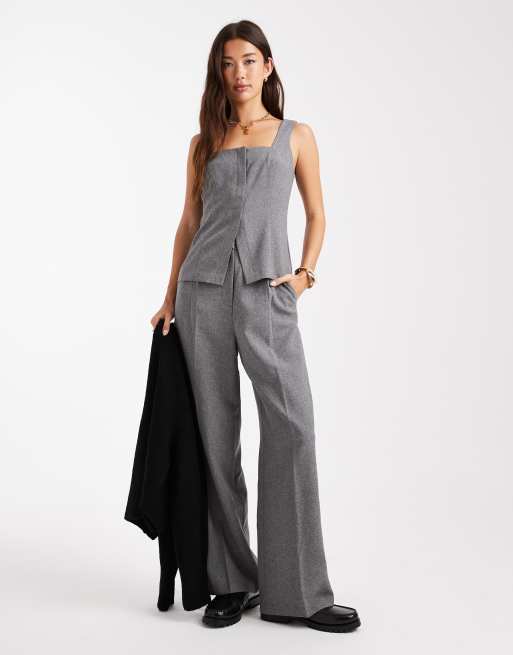 Top corsetero de sastre gris de Miss Selfridge (parte de un conjunto), 4 de 4
