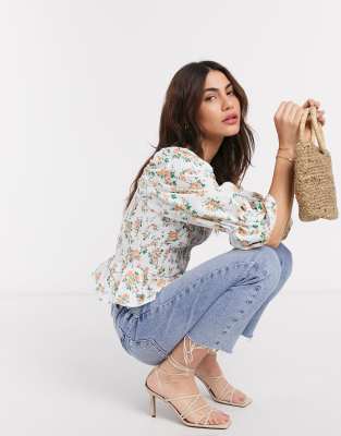 camisa blanca mujer asos