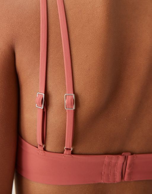 Top de bikini rosa estilo bralette Luxe de Calvin Klein, 4 de 4