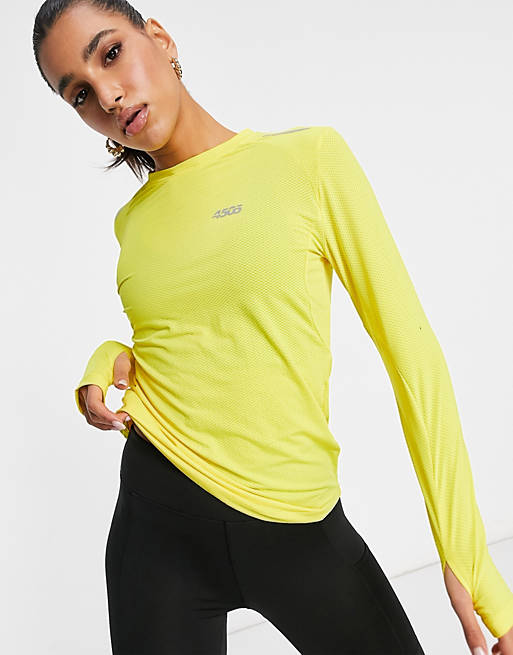 Top para correr de ASOS 4505 de color Verde Mujer Ropa de Camisetas y tops de Tops de manga larga 