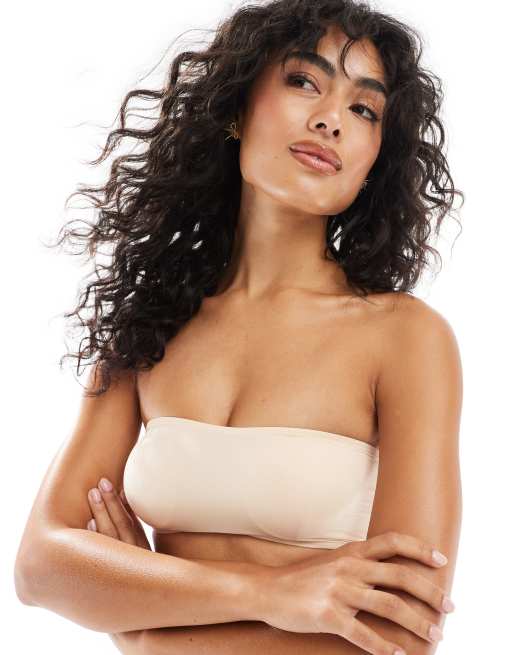 Top de tubo beis básico con relleno ligero de microfibra Mix & Match de Dorina