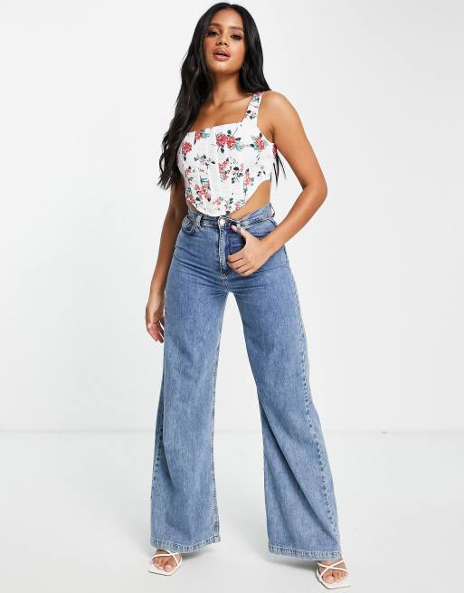 Top estilo con estampado floral de I Saw It ASOS