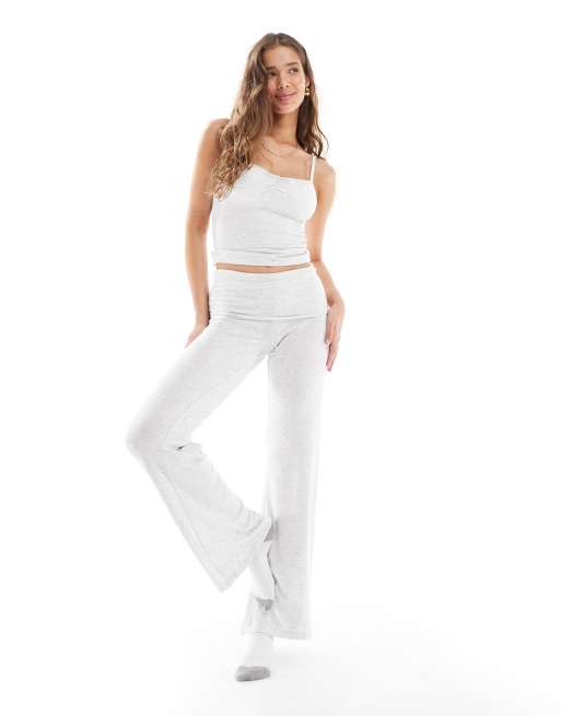 Top gris claro jaspeado de tirantes de picot Sleep Recovery de Cotton On, 3 de 4