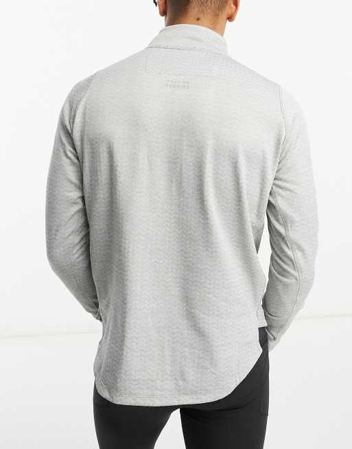 Top gris de manga larga con media cremallera NB Heat Grid de New Balance, 2 de 4