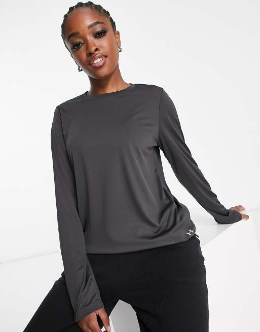Top gris de manga larga Terrain de Under Armour