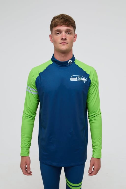 Top interior multicolor con diseño de los Seattle Seahawks para hombre de OOSC x NFL