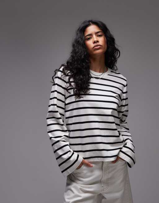 Top multicolor a rayas de manga larga exclusivo en ASOS de & Other Stories