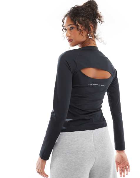 Top negro de manga larga de Jordan Sport - view 1