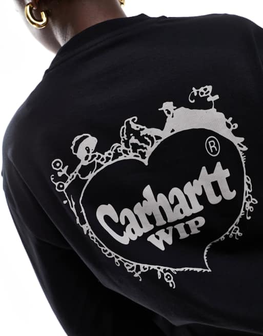 Top negro de manga larga Spree de Carhartt WIP, 3 de 4