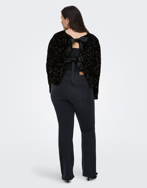 Top negro de ONLY Curve, 2 de 7