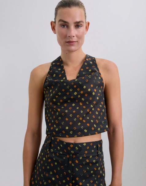 Top negro estampado de 100% algodón de Scalpers - view 1