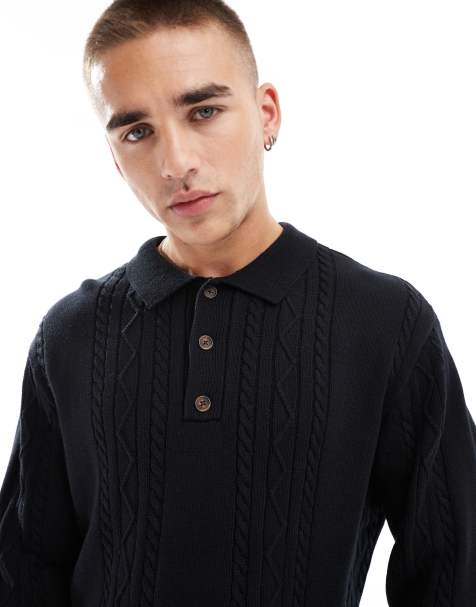 Top negro estilo rugby de punto de Cotton On - view 1