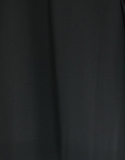 Top negro extragrande estilo béisbol con logo de punto de Topman , 4 de 4