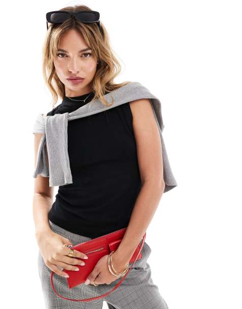 Top negro sin mangas con cuello redondo de Mango - view 1