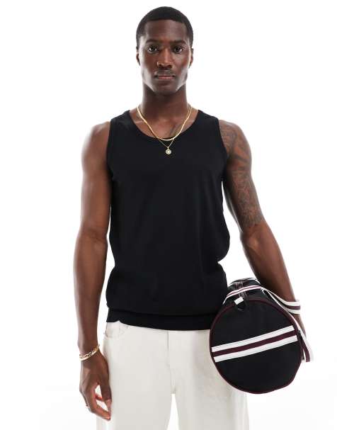 Top negro sin mangas de corte suelto de canalé de Cotton On - view 1
