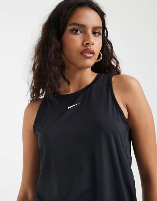 Top negro sin mangas Dri-FIT Classic de Nike One Training, 4 de 4