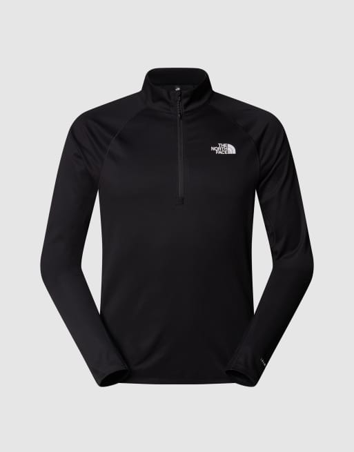Top negro TNF de manga larga con cremallera corta Sunriser de The North Face, 3 de 3