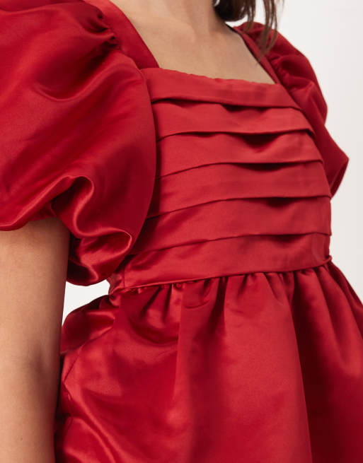 Top rojo con mangas abullonadas Nova de Nobody's Child, 3 de 4