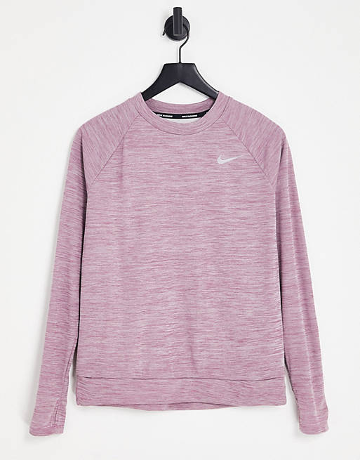Mujer Tops | Top rosa claro con cuello redondo Dri-FIT Pacer de Nike Running - YN51636