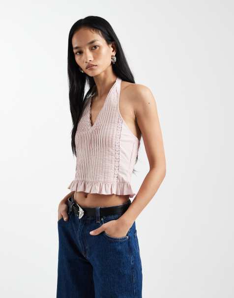 Top rosa con cuello halter de Cotton On - view 1