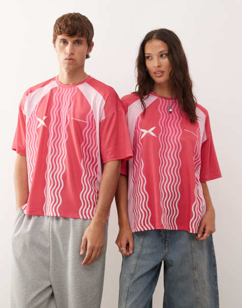 Top rosa de estilo fútbol de COLLUSION Unisex - view 1