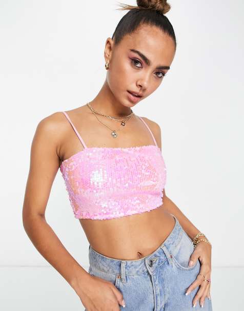 Tops de lentejuelas Tops adornados de lentejuelas de mujer | ASOS