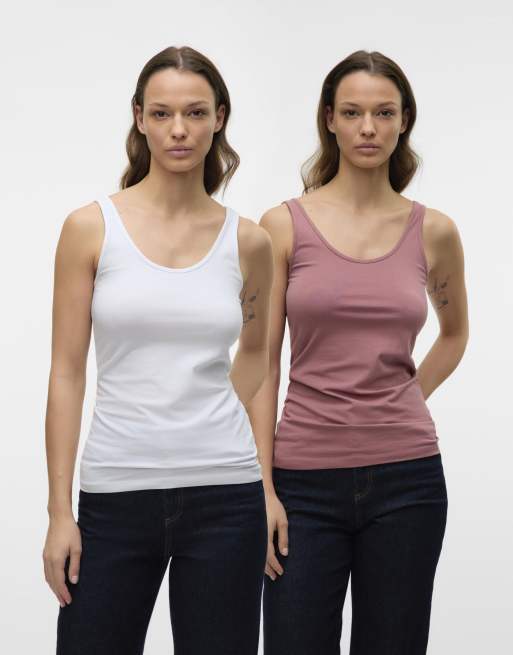 Top rosa nostalgia de tirantes de Vero Moda