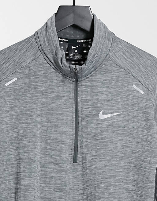 De acuerdo con No esencial Analgésico Top Tall básico gris con cremallera hasta el pecho Element Sphere 3.0 de  Nike Running | ASOS