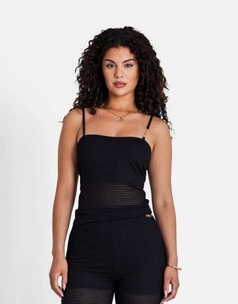 Top veraniego negro sin mangas de croché de Sixth June - view 1