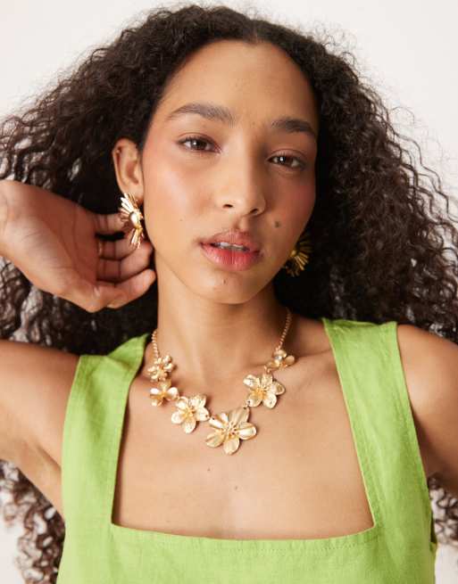 Top verde con cuello cuadrado de mezcla de lino de JJXX (parte de un conjunto), 2 de 4