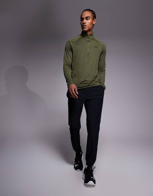 Top verde marino con media cremallera Tech 2.0 de Under Armour, 2 de 5