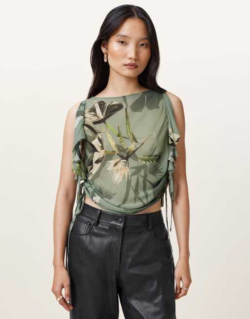 Top verde oliva Bettie de AllSaints