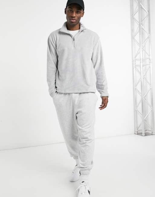 Grey on sale zip fleece