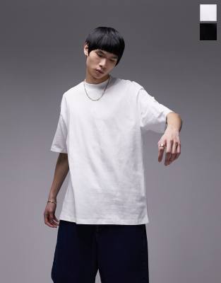 topman oversized white t shirt
