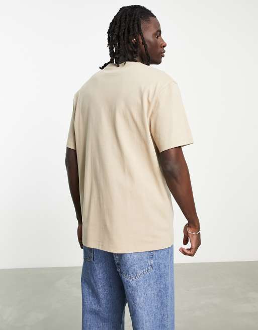 Topman 2 pack relaxed t-shirts in blue and stone, 2 of 4