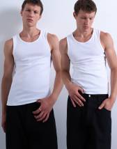 Topman 2 pack rib vest in white