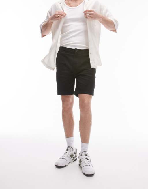 Topman 2 pack slim chino shorts in gray and black, 2 of 5