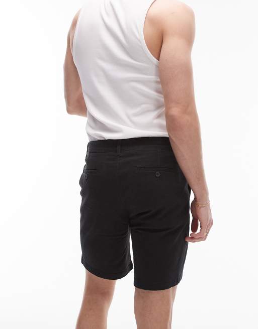 Topman 2 pack slim chino shorts in grey and black, 4 of 5
