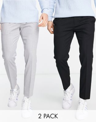 skinny plain smart jogger trouser