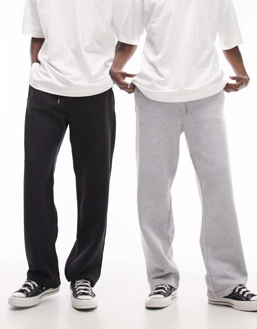 2pk Cotton Straight Leg Joggers