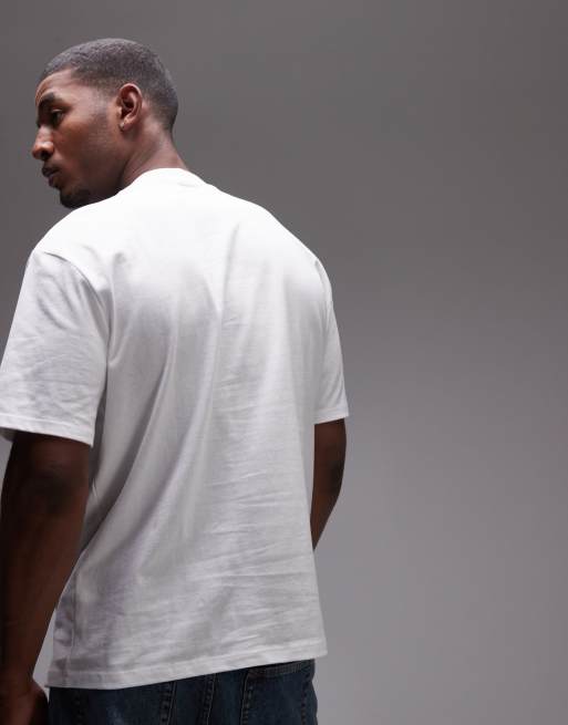 Topman – 2er-Pack locker geschnittene T-Shirts in Weiß, 3 von 4