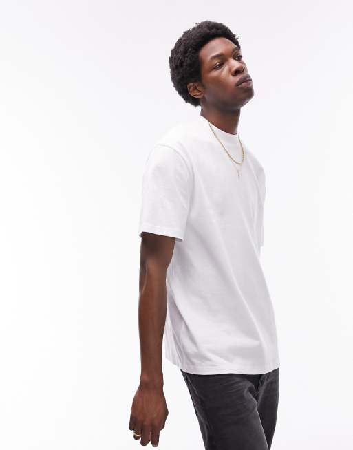 Topman – 2er-Pack Oversize-T-Shirts in Weiß