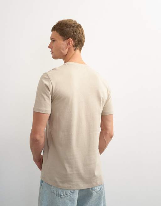 Topman 3 pack classic fit t-shirt in black, white and stone, 5 of 7