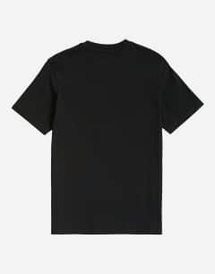 Model wearing 3 pack classic fit t-shirt in black, white and stone