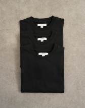 Topman 3 pack classic fit t-shirt in black
