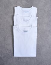 Topman 3 pack classic fit t-shirt in white