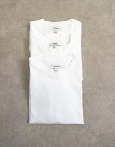 Topman 3 pack classic fit t-shirt in white