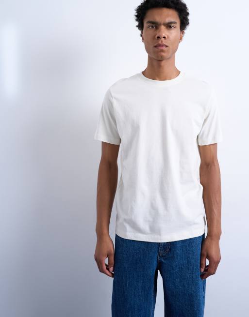 Topman 3 pack classic t-shirt in black, brown and ecru , 2 of 5