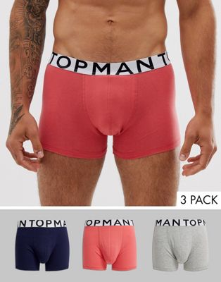 Topman – 3-pack flerfärgade trunks