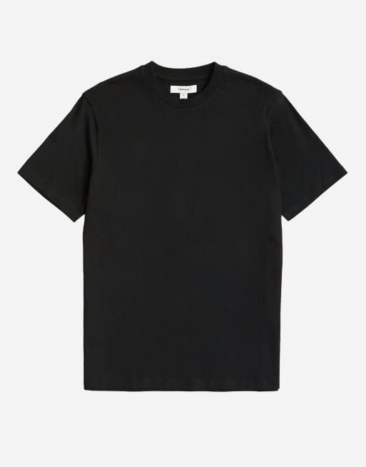 Topman 3-pack klassisk passform t-shirt i svart, vitt och sten, 6 av 7